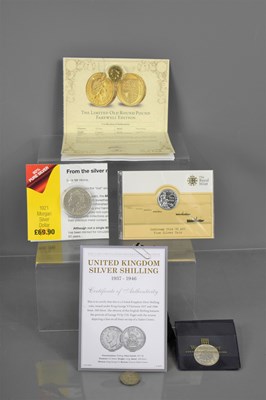 Lot 203 - A group of silver and other coins to include a...