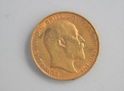 Lot 228 - An Edward VII gold half sovereign, dated 1908.