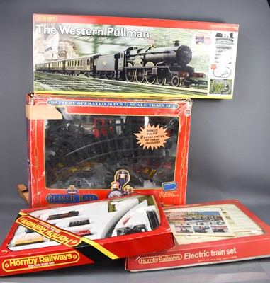 Lot 72a - Four boxed Hornby train sets to include...