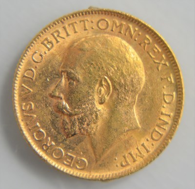 Lot 241 - A George V, full gold sovereign, dated 1914.