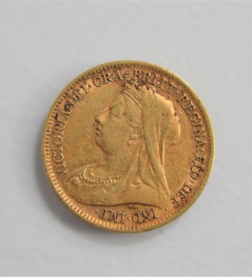 Lot 153 - A Victoria gold half sovereign dated 1899.