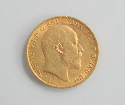 Lot 157 - An Edward VII gold half sovereign dated 1904.