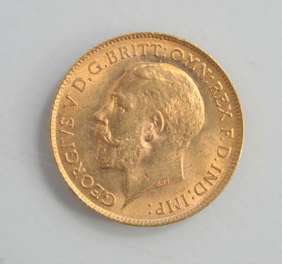 Lot 158 - A George V gold half sovereign dated 1913.