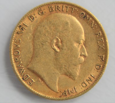 Lot 169 - An Edward VII gold half sovereign dated 1904.