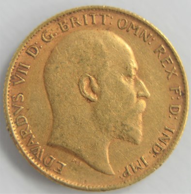 Lot 175 - An Edward VII gold half sovereign dated 1907.