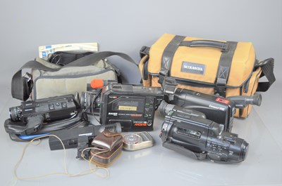 Lot 335 - Three vintage video camcorders, Bauer Bosch...