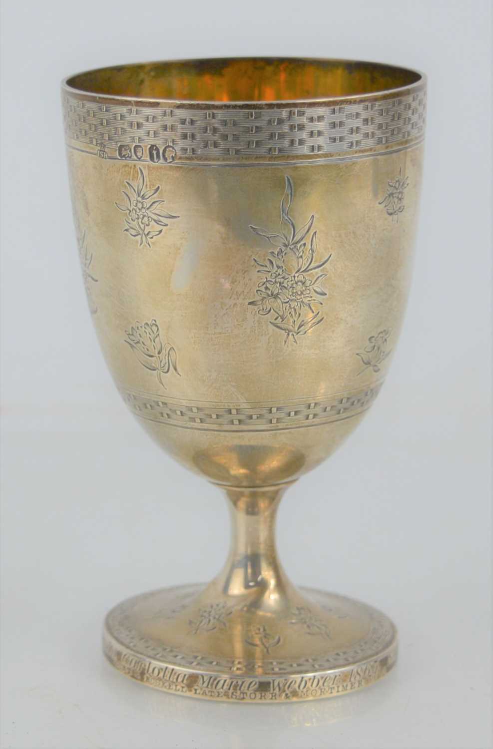 Lot 17 - A Hunt and Roskell, fine mid Victorian goblet,...
