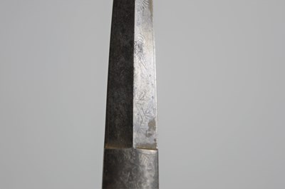 Lot 230 - A 19th century Masonic "Memento Mori" dagger...