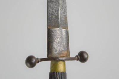 Lot 230 - A 19th century Masonic "Memento Mori" dagger...