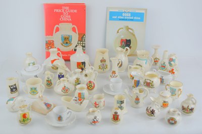 Lot 166 - A large group of Goss and other crested china...