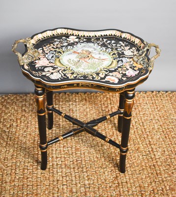 Lot 479A - A late 20th/early 21st century tray table, the...