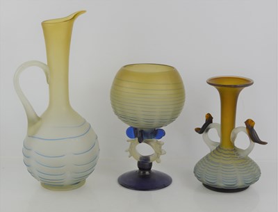 Lot 167 - A group of three items of studio glass in the...