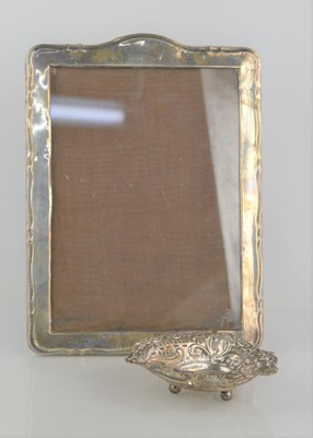 Lot 10 - A 1940s silver photograph frame together with...
