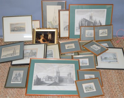 Lot 386 - A large group of 19th century framed...