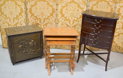 Lot 426 - A mahogany music chest composed of five...