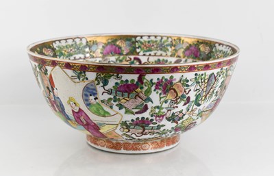 Lot 294 - A Chinese late 19th century bowl, enamelled to...