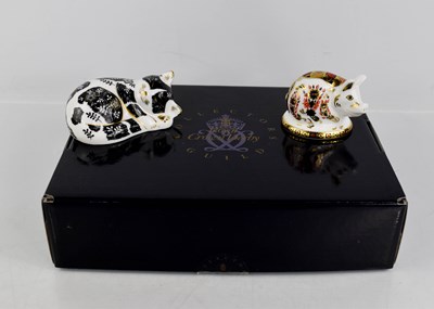 Lot 164 - Two Royal Crown Derby model animals, Misty; an...