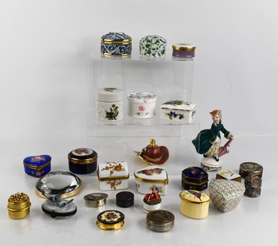 Lot 170A - A collection of trinket boxes, including...