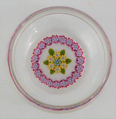 Lot 69 - A Peter McDougall millefiori dish with white...