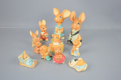 Lot 72 - A group of eleven Pendelfin figures to include...
