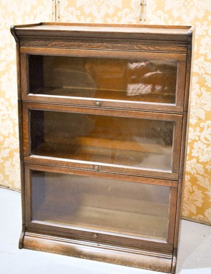 Lot 450 - A Globe Wernicke style cabinet composed of...