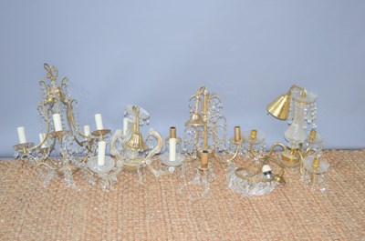 Lot 348 - Three chandeliers of different design and form.