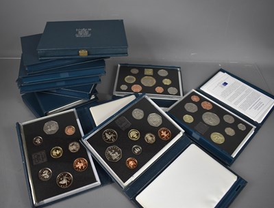 Lot 382 - A set of eleven albums of Royal Mint United...