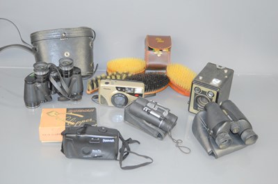 Lot 233 - A pair of vintage Prinxluz binoculars together...