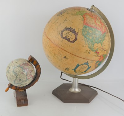 Lot 234 - A vintage Scan-Globe of Denmark light up globe...