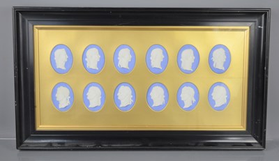 Lot 423 - A framed group of 19th century Wedgwood...