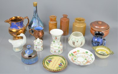 Lot 181 - A group of ceramics to include a small Henroit...