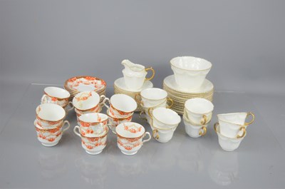 Lot 205 - Two early 20th century part tea sets, one...