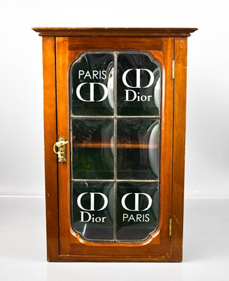 Lot 210 - A 20th century single door mahogany shop...