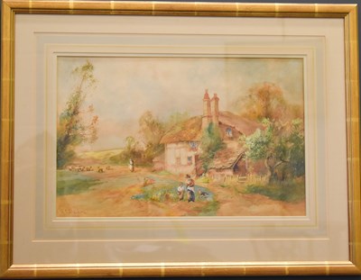 Lot 417 - A 19th century watercolour by Royal Worcester...