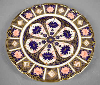 Lot 187 - A Royal Crown Derby scallop shaped plate,...