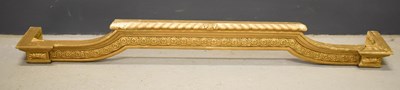 Lot 461 - An early 20th century gilt pelmet, the arched...