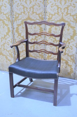 Lot 468 - A large gentleman's 19th century armchair,...