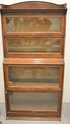 Lot 476 - A Harris Lebus antique barristers book case,...