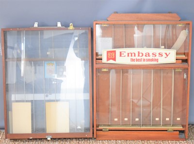 Lot 276 - Two vintage cigarette shop display cabinets.