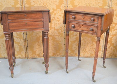 Lot 354 - Two small 19th century mahogany Pembroke...