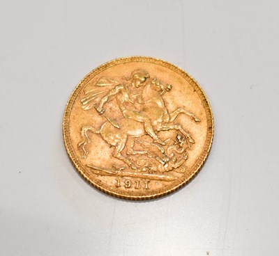 Lot 247 - A George V full gold sovereign dated 1911