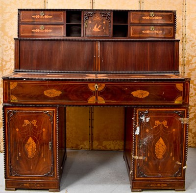 Lot 504 - An impressive 19th century marquetry...