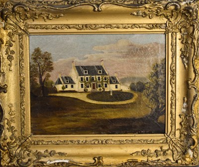 Lot 128 - A 19th century oil on canvas, depicting a New...