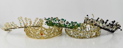 Lot 205 - A group of five various paste tiaras,...