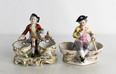 Lot 136 - A pair of Volkstedt Continental porcelain...