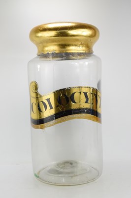 Lot 8 - A 19th century hand-blown glass apothecary...