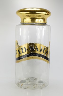Lot 9 - A 19th century hand-blown glass apothecary...