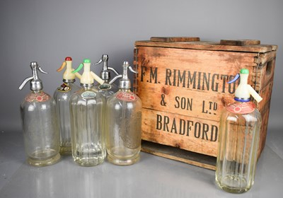 Lot 32 - A F.M Rimmington & Son Ltd wooden crate...