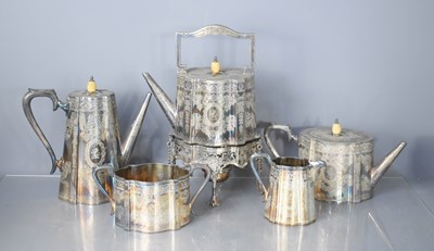 Lot 337 - A Walker and Hall silver plated tea and coffee...