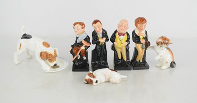 Lot 112 - A group of Royal Doulton figures comprising...